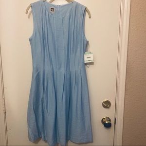 ANNE KLEIN LIGHT BLUE DRESS NWT SIZE 8